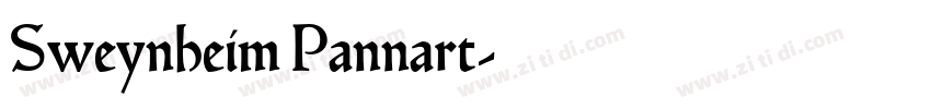 Sweynheim Pannart字体转换